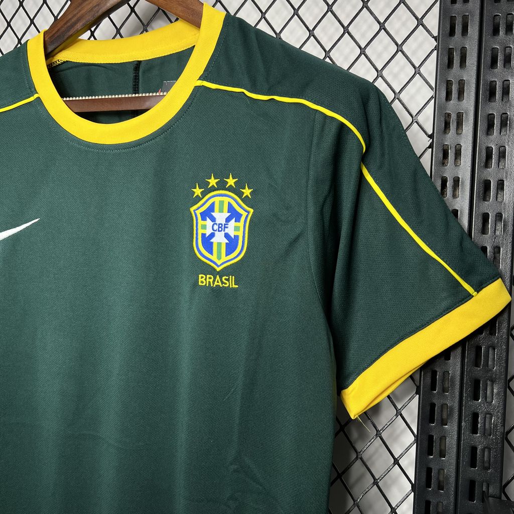Camisa retrô de goleiro do Brasil 1998