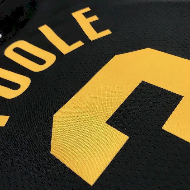Men’s Jordan Poole Black Team Jersey – 75th Anniversary City Edition