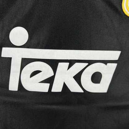 Camisa retrô de mangas compridas reserva do Real Madrid 1998/00