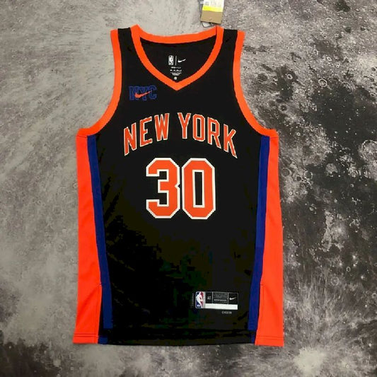 Men’s Julius Randle Black Team Jersey – City Edition