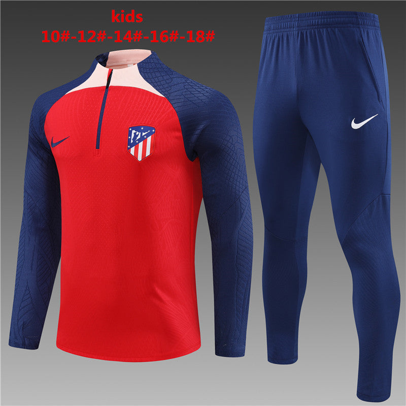 Suéter e calça infantil com zíper do Atlético de Madrid 2023/24 14001