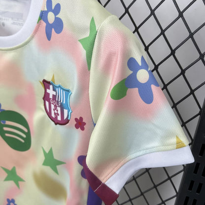 Barcelona 2025/26 Flower Special Edition Kids Kit