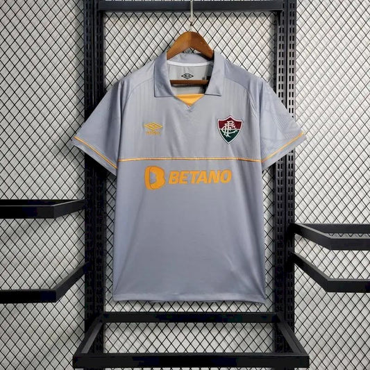 Camisa Treino Pré-Jogo do Fluminense 2023/24 Cinza