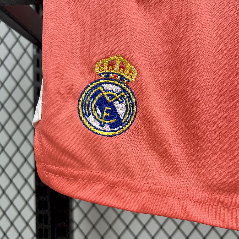Real Madrid 2025/26 Orange Color Goalkeeper Kids Kit