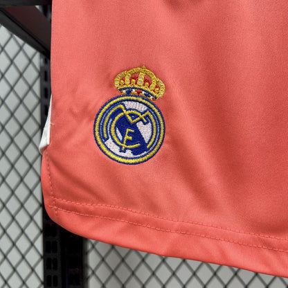 Real Madrid 2025/26 Orange Color Goalkeeper Kids Kit