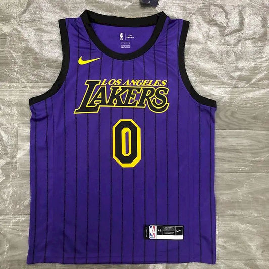 Camisa masculina Nick Young 2018-19 roxa Swingman versão jogador – Edição City