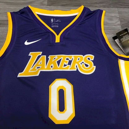 Camisa Masculina Kyle Kuzma Roxa Versão Jogador – Edição Clássica Retro