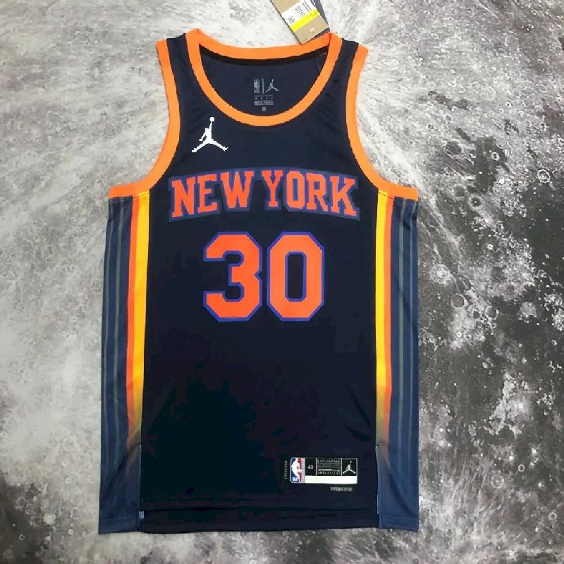 Camisa masculina Julius Randle preta da equipe – Edição Statement