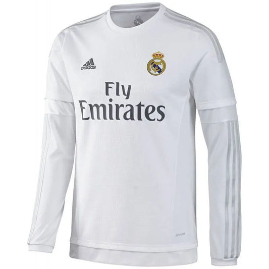 Camisa retrô de mangas compridas do Real Madrid 2015/16 Home
