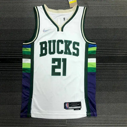 Camisa Jrue Holiday Team Masculina Branca – Edição City 75º Aniversário