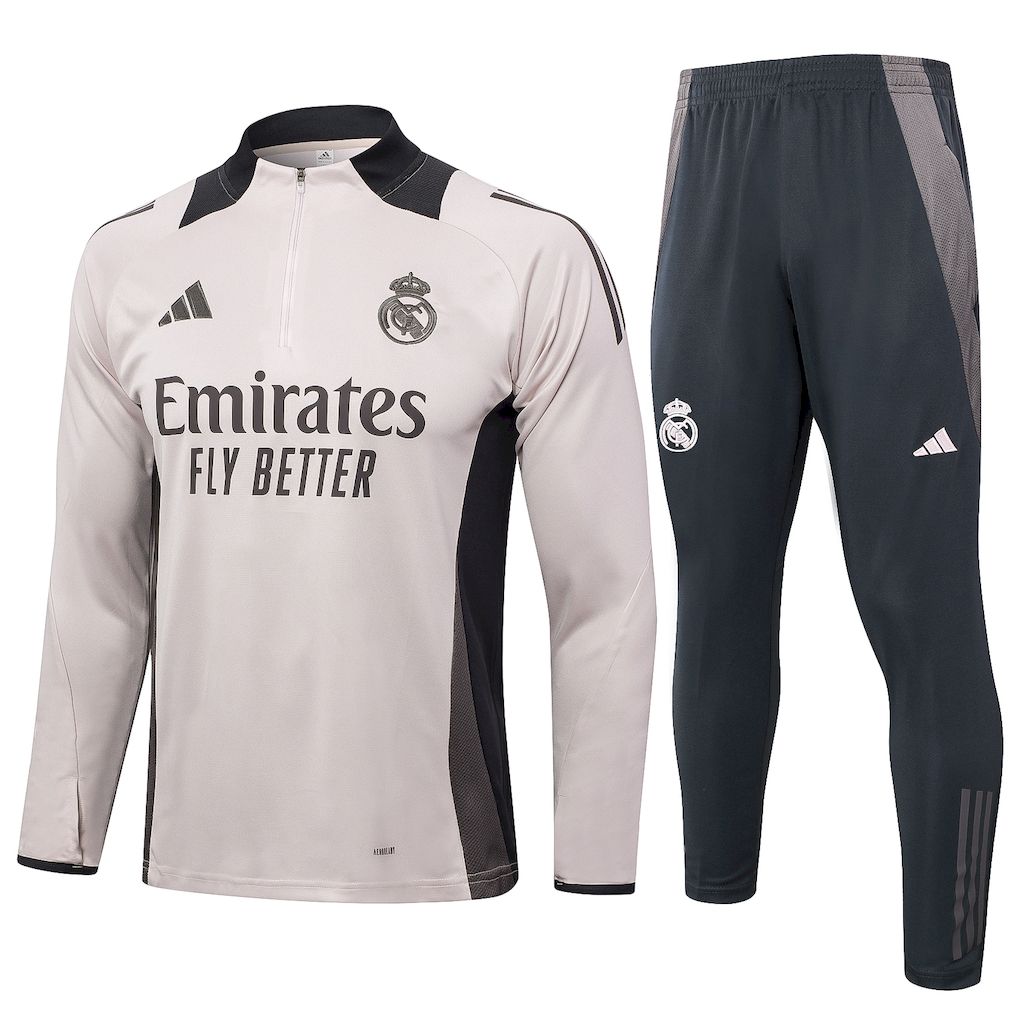 Suéter e calça adulto com zíper médio Real Madrid 2024/25 815