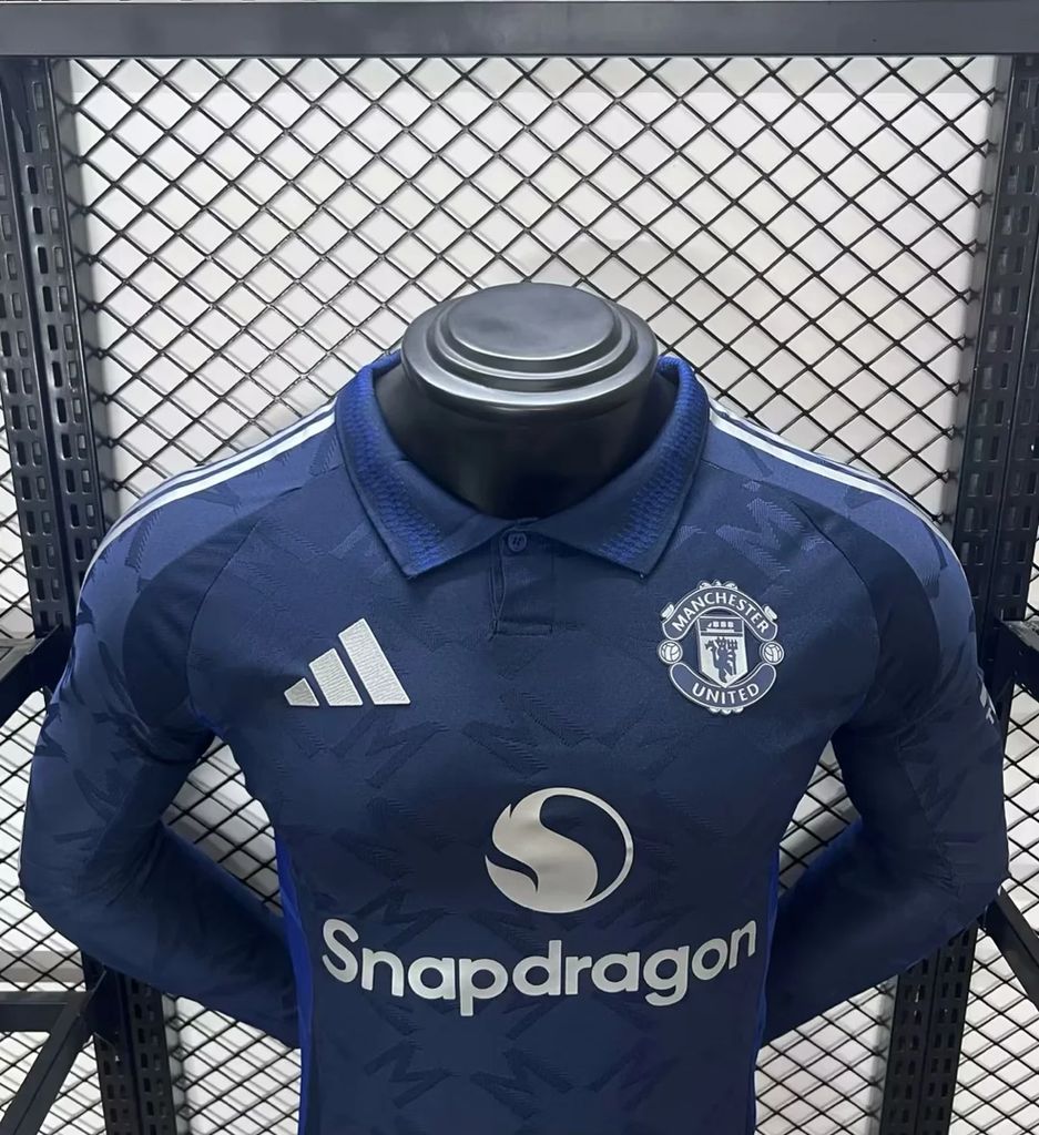 Camisa Manchester United 2024/25 Away de manga comprida, versão jogador