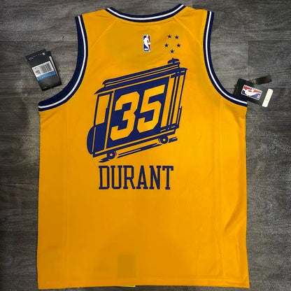 Camisa Kevin Durant Masculina Amarela Versão Jogador – The City Classic Edition