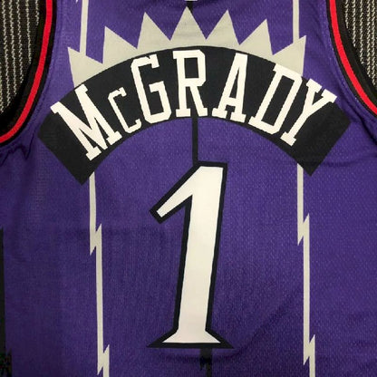 Camisa Masculina Tracy McGrady Roxa Retro Team