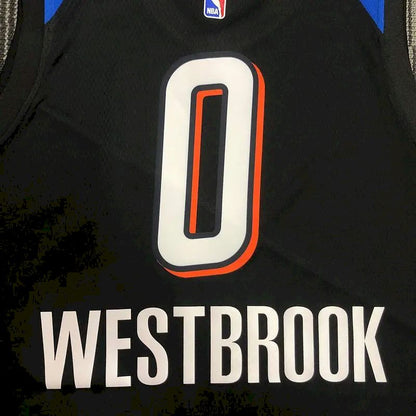 Camisa preta masculina Russell Westbrook Team – Edição City