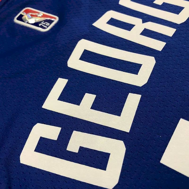 Camisa Paul George Azul Masculina – Edição de 75º Aniversário