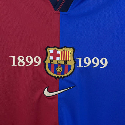 Camisa retrô do Barcelona 1899/1999 100º aniversário