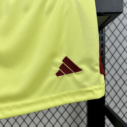 Real Madrid 2025/26 Yellow Goalkeeper Kids Kit