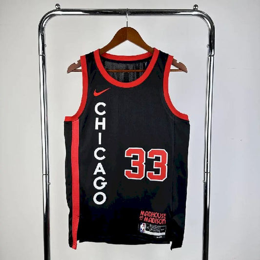 Camisa preta masculina Scottie Pippen 2024 – Edição City