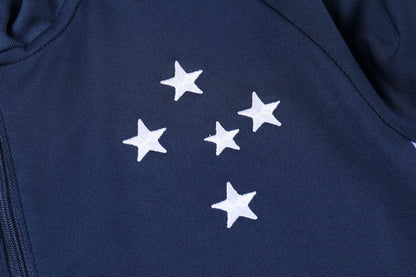 Camisola e Calça Cruzeiro 2023/24 Meio Zíper Adulto 902