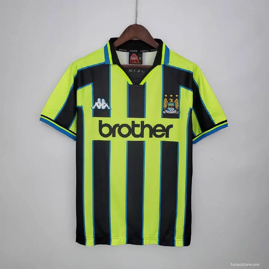 Camisa retrô reserva do Manchester City 1998-99