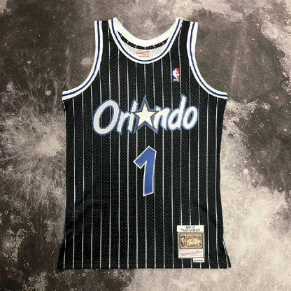 Camisa Masculina M&amp;N 2004 Tracy McGrady Preta Retrô