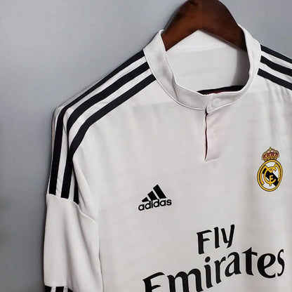 Camisa retrô de mangas compridas do Real Madrid 2014/15 Home