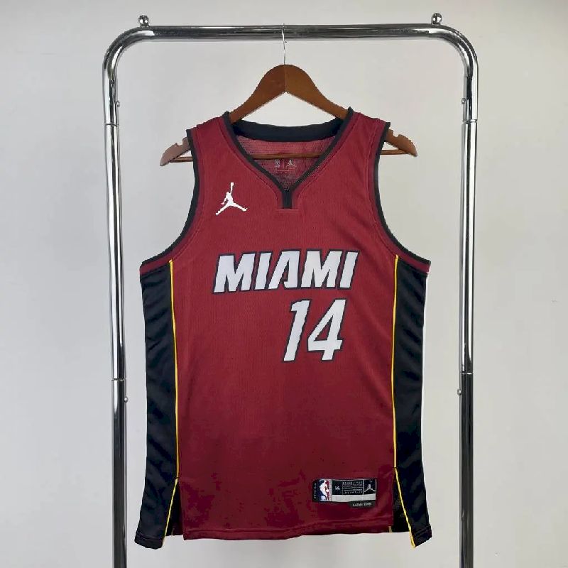 Camisa vermelha masculina Tyler Herro Team – Edição Statement