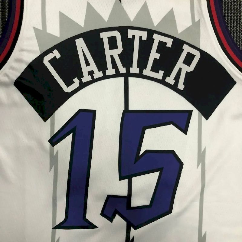 Camisa masculina Vince Carter branca retrô