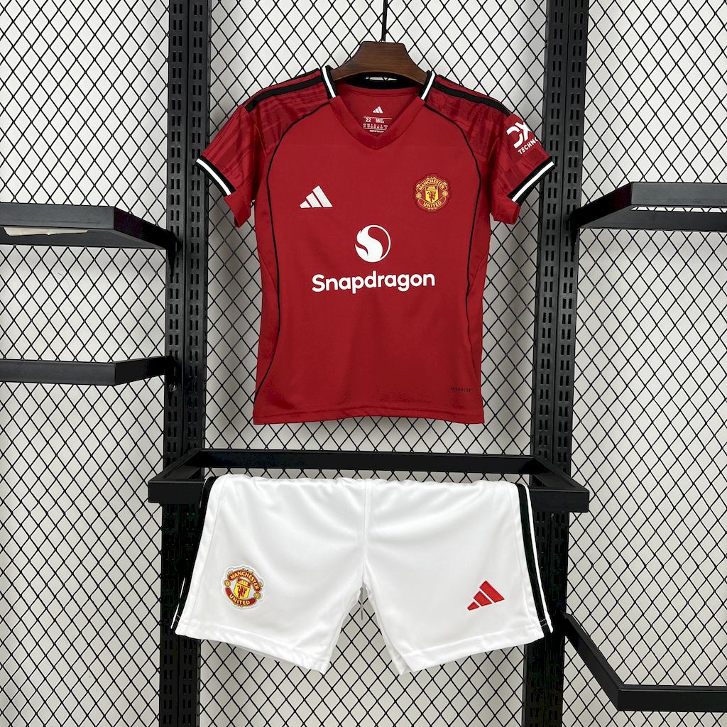 Kids Manchester United 2025/26 Home Kit