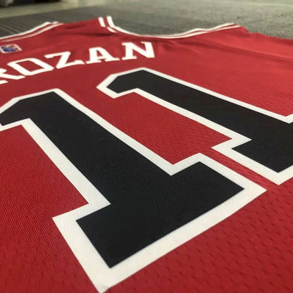 Camisa masculina vermelha Demar DeRozan Team – Edição de 75º aniversário