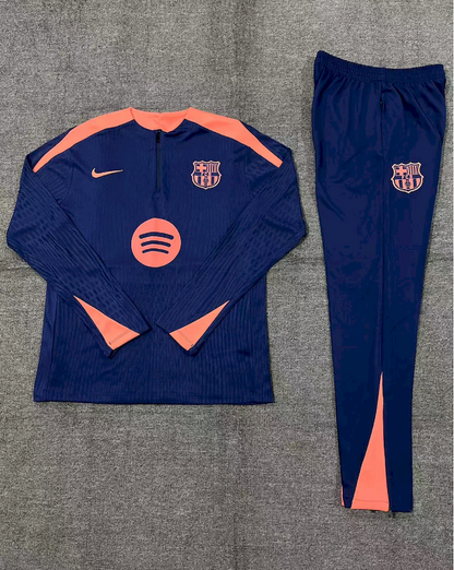 Barcelona 2024/25 Half-Zip Kids Sweater+Pant 14001