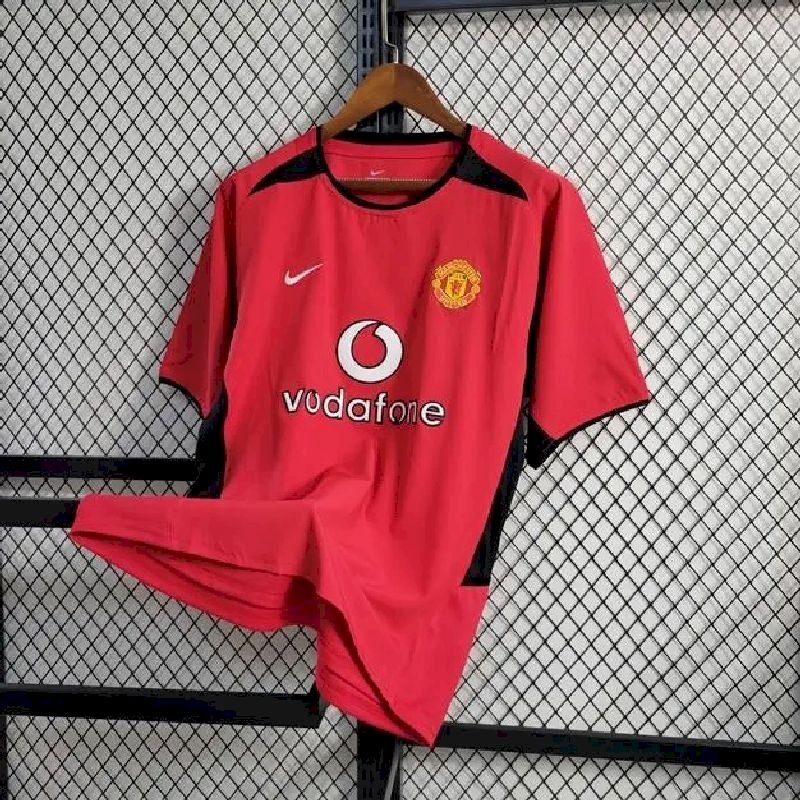 Camisa retrô do Manchester United 2002/04