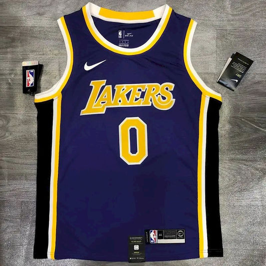 Camisa masculina Nick Young roxa versão jogador – edição clássica retrô