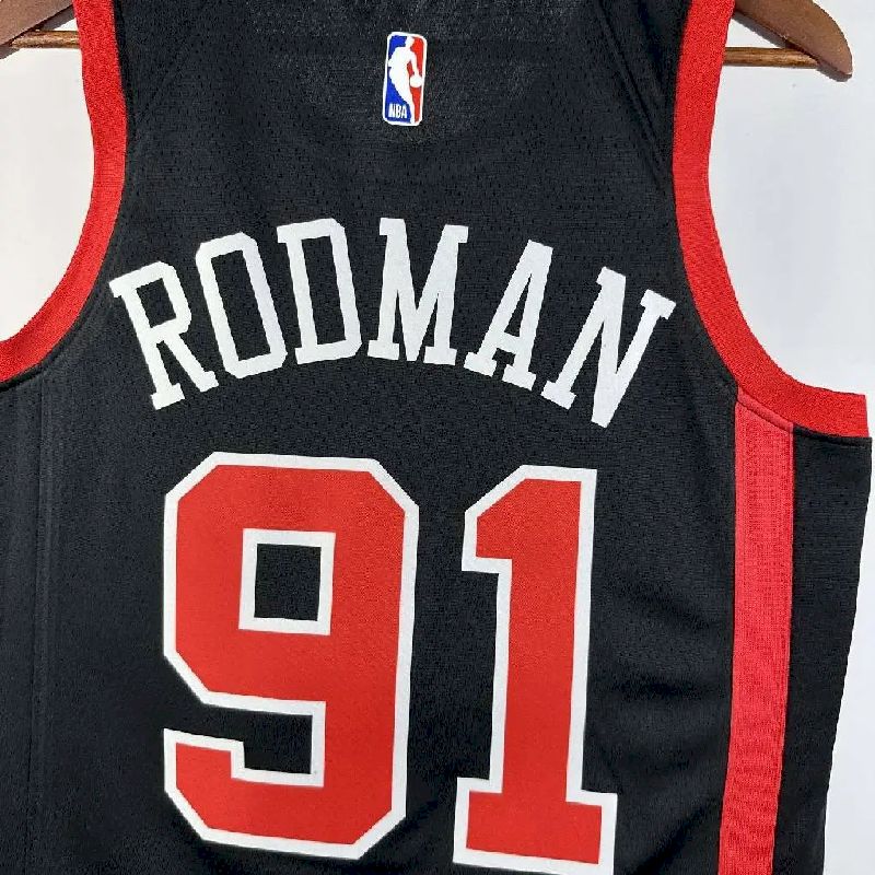 Camisa preta masculina Dennis Rodman 2024 – Edição City