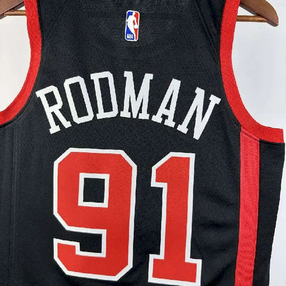 Camisa preta masculina Dennis Rodman 2024 – Edição City