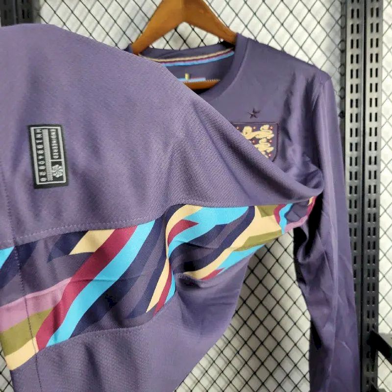 Men's England 2024/25 Away Long Sleeve Jersey
