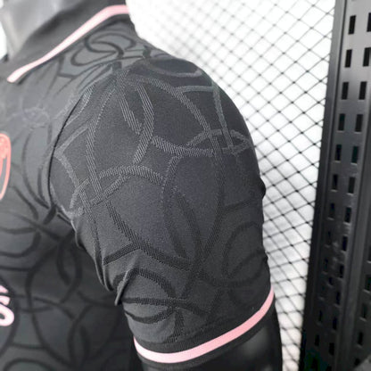 Paris Saint-Germain 2025/26 Black Polo Jersey Player Version