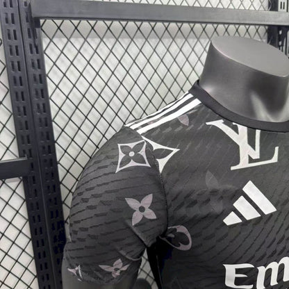Real Madrid 2025/26 Black Louis Vuitton Jersey Player Version