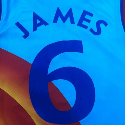 Men’s LeBron James Blue Swingman Player Version Jersey – Movie Edition