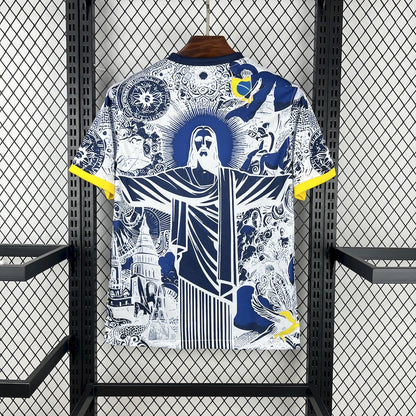 Brazil 2025/26 Blue And White Jersey