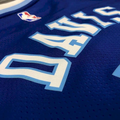 Camisa Anthony Davis Masculina Azul Versão Jogador – Edição Clássica Retro Conjunta