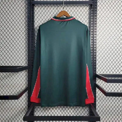 Camisa retrô de manga comprida da seleção principal do Marrocos 1998