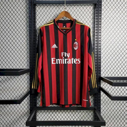 Camisa retrô de mangas compridas do AC Milan 2013/14