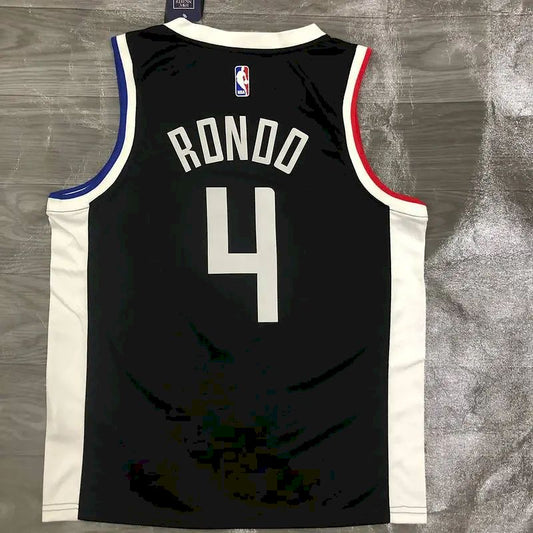 Men’s Rajon Rondo 2020-21 Black Swingman Player Version Jersey – City Edition