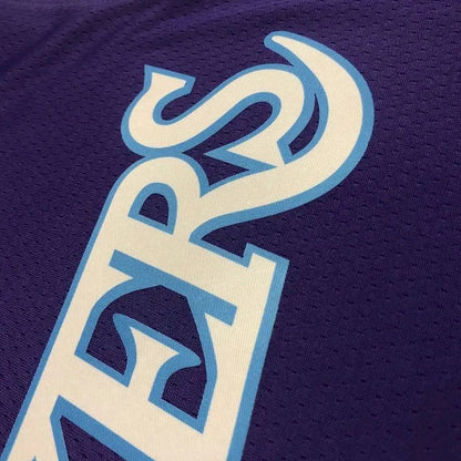 Camisa masculina roxa Anthony Davis Team – Edição City do 75º aniversário