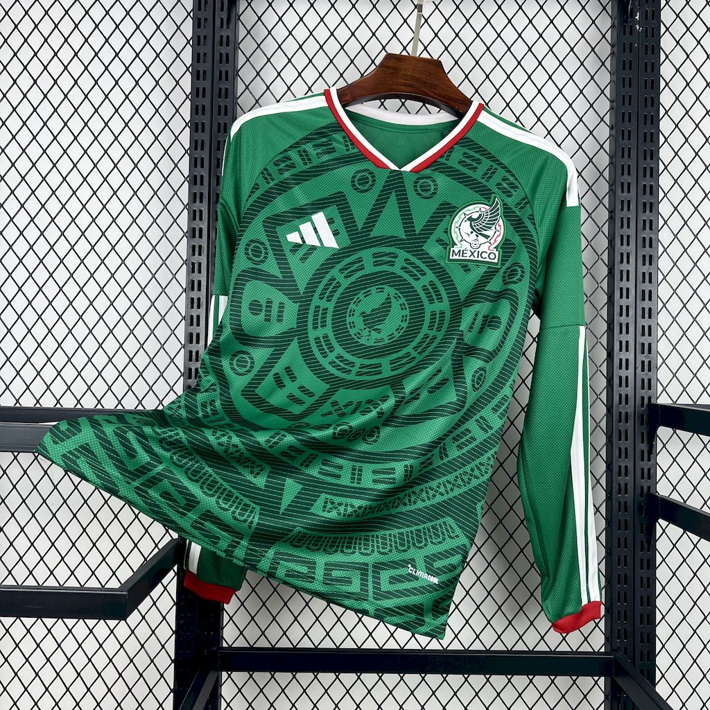 Men's Mexico 2026 World Cup Home Long Sleeve Jersey