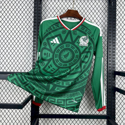 Men's Mexico 2026 World Cup Home Long Sleeve Jersey