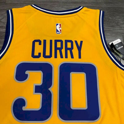 Camisa Masculina Stephen Curry Amarela Versão Jogador – Edição Clássica