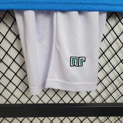 Camisa e shorts retrô infantil do Napoli 1987/88